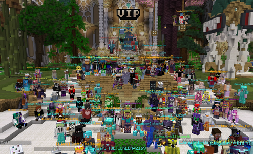 Another angle of the community photo, showing the excitement and energy.
